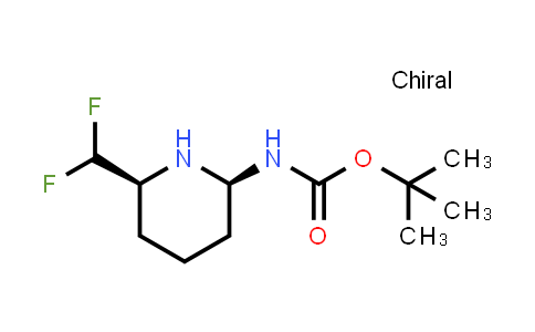 DY849110 | 2379770-29-1 | Carbamic acid, N-[(2R,6R)-6-(difluoromethyl)-2-piperidinyl]-, 1,1-dimethylethyl ester, rel-