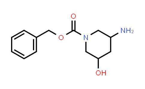 CAS No. 2169525-41-9, benzyl 3-amino-5-hydroxypiperidine-1-carboxylate