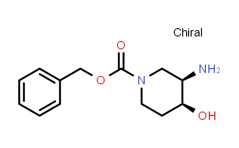 CAS No. 2656418-19-6, benzyl cis-3-amino-4-hydroxy-piperidine-1-carboxylate