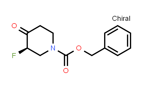 CAS No. 2201583-48-2, benzyl (3R)-3-fluoro-4-oxopiperidine-1-carboxylate