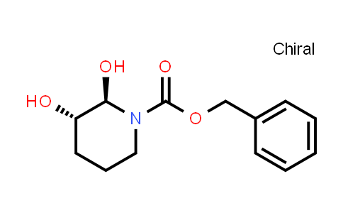 CAS No. 1203607-98-0, benzyl (2R,3S)-2,3-dihydroxypiperidine-1-carboxylate