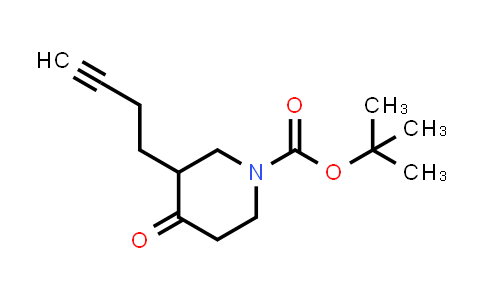 CAS No. 1692167-82-0, 1-Piperidinecarboxylic acid, 3-(3-butyn-1-yl)-4-oxo-, 1,1-dimethylethyl ester
