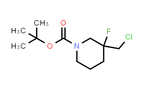 CAS No. 2836830-01-2, tert-butyl 3-(chloromethyl)-3-fluoropiperidine-1-carboxylate