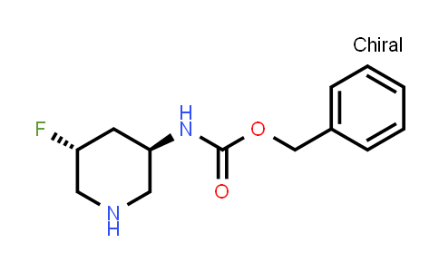 CAS No. 2940873-59-4, benzyl N-[(3R,5R)-5-fluoro-3-piperidyl]carbamate