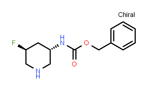 CAS No. 2165938-17-8, benzyl N-[(3S,5S)-5-fluoro-3-piperidyl]carbamate