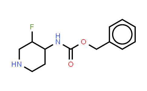 CAS No. 934536-12-6, benzyl N-(3-fluoro-4-piperidyl)carbamate