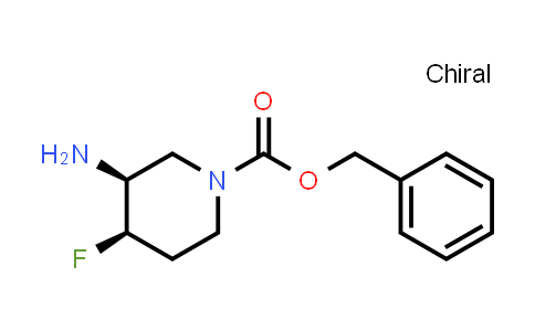 CAS No. 1207853-07-3, benzyl rel-(3S,4R)-3-amino-4-fluoropiperidine-1-carboxylate