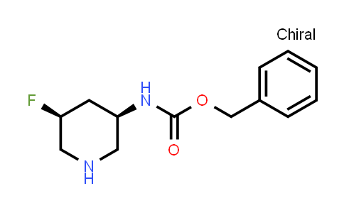 CAS No. 2165422-91-1, benzyl N-[(3R,5S)-5-fluoro-3-piperidyl]carbamate