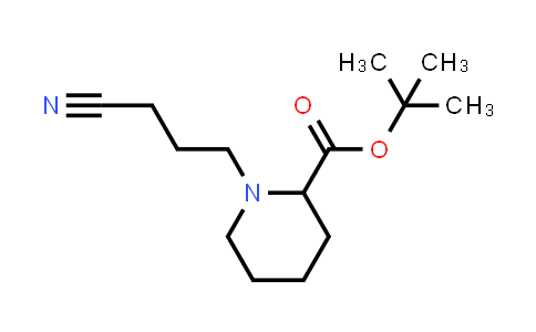 CAS No. 2993647-18-8, 2-Piperidinecarboxylic acid, 1-(3-cyanopropyl)-, 1,1-dimethylethyl ester