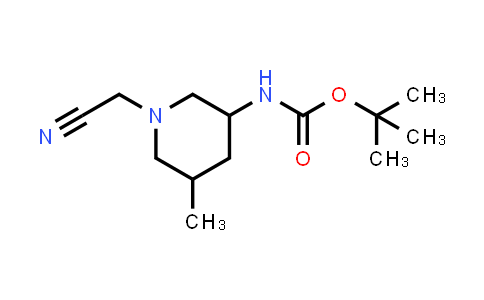 CAS No. 1557550-98-7, Carbamic acid, N-[1-(cyanomethyl)-5-methyl-3-piperidinyl]-, 1,1-dimethylethyl ester