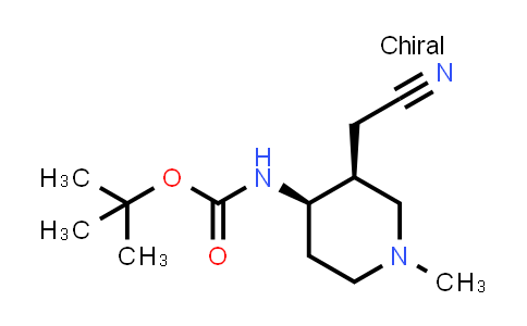 2165676-64-0 | Carbamic acid, N-[(3S,4R)-3-(cyanomethyl)-1-methyl-4-piperidinyl]-, 1,1-dimethylethyl ester