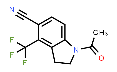CAS No. 2955552-28-8, 1-acetyl-4-(trifluoromethyl)indoline-5-carbonitrile