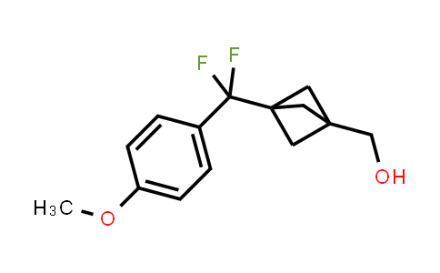 CAS No. 2198774-71-7, [3-[difluoro-(4-methoxyphenyl)methyl]-1-bicyclo[1.1.1]pentanyl]methanol