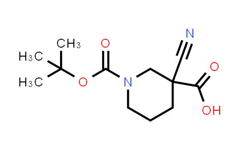 CAS No. 1158759-72-8, 1,3-Piperidinedicarboxylic acid, 3-cyano-, 1-(1,1-dimethylethyl) ester