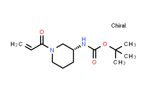 CAS No. 1970240-32-4, tert-butyl N-[(3R)-1-prop-2-enoyl-3-piperidyl]carbamate