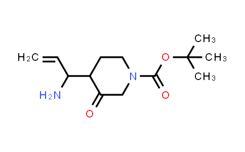 CAS No. 2356385-68-5, tert-butyl 4-(1-aminoprop-2-en-1-yl)-3-oxopiperidine-1-carboxylate