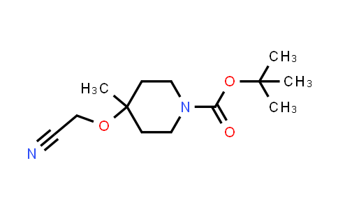 CAS No. 1545011-05-9, 1-Piperidinecarboxylic acid, 4-(cyanomethoxy)-4-methyl-, 1,1-dimethylethyl ester