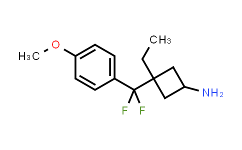 CAS No. 2198774-70-6, 3-[difluoro-(4-methoxyphenyl)methyl]-3-ethyl-cyclobutanamine
