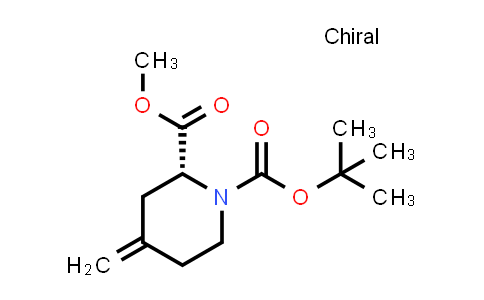 CAS No. 1799811-84-9, 1-tert-butyl 2-methyl (2R)-4-methylidenepiperidine-1,2-dicarboxylate