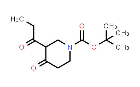 CAS No. 1824461-52-0, tert-butyl 4-oxo-3-propanoylpiperidine-1-carboxylate