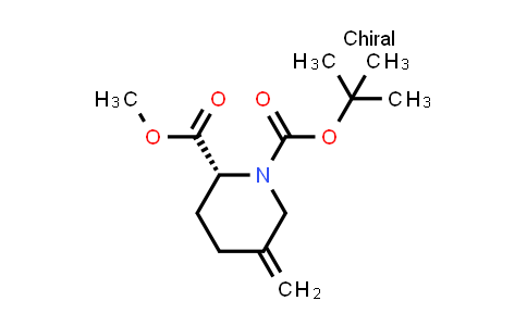 CAS No. 1049748-89-1, O1-tert-butyl O2-methyl (2R)-5-methylenepiperidine-1,2-dicarboxylate