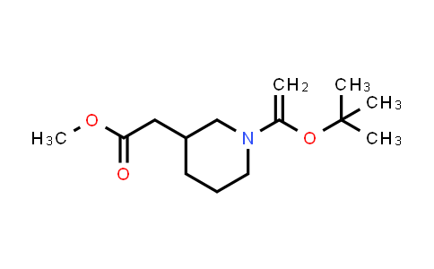 2989156-37-6 | methyl 2-{1-[1-(tert-butoxy)ethenyl]piperidin-3-yl}acetate
