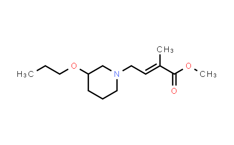 CAS No. 1563213-68-2, methyl 2-methyl-4-(3-propoxypiperidin-1-yl)but-2-enoate