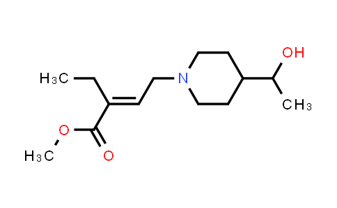 CAS No. 1982353-01-4, methyl 2-ethyl-4-[4-(1-hydroxyethyl)piperidin-1-yl]but-2-enoate