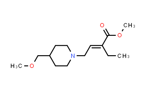 CAS No. 1562875-02-8, methyl 2-ethyl-4-[4-(methoxymethyl)piperidin-1-yl]but-2-enoate