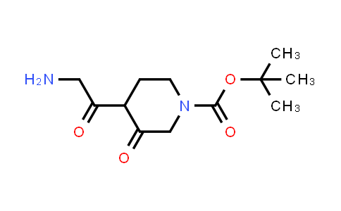 CAS No. 2359856-22-5, tert-butyl 4-(2-aminoacetyl)-3-oxopiperidine-1-carboxylate