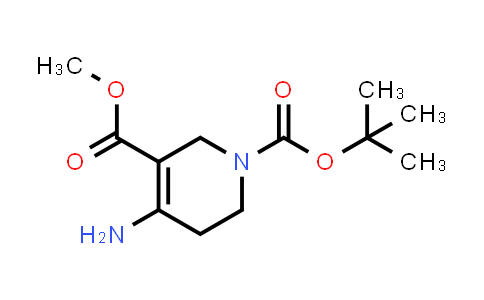 CAS No. 1005333-21-0, 1-tert-butyl 3-methyl 4-amino-1,2,5,6-tetrahydropyridine-1,3-dicarboxylate