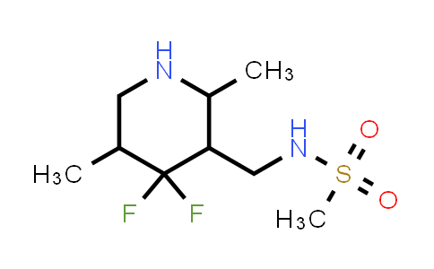 CAS No. 2366182-36-5, N-[(4,4-difluoro-2,5-dimethyl-3-piperidyl)methyl]methanesulfonamide