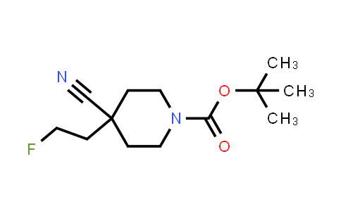 DY849265 | 1861706-07-1 | 1-Piperidinecarboxylic acid, 4-cyano-4-(2-fluoroethyl)-, 1,1-dimethylethyl ester