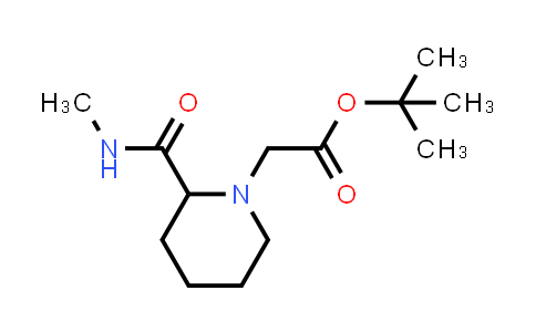 CAS No. 2994164-46-2, tert-butyl 2-[2-(methylcarbamoyl)piperidin-1-yl]acetate
