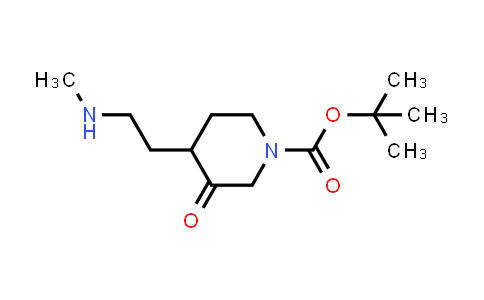 CAS No. 2356556-73-3, tert-butyl 4-[2-(methylamino)ethyl]-3-oxopiperidine-1-carboxylate