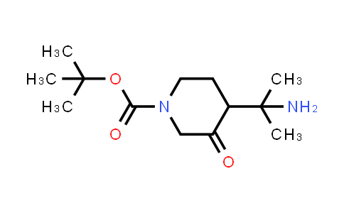 CAS No. 2355879-15-9, tert-butyl 4-(2-aminopropan-2-yl)-3-oxopiperidine-1-carboxylate