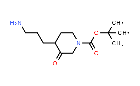 CAS No. 2360128-27-2, tert-butyl 4-(3-aminopropyl)-3-oxopiperidine-1-carboxylate