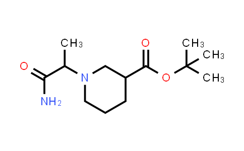 CAS No. 2994568-44-2, tert-butyl 1-(1-carbamoylethyl)piperidine-3-carboxylate