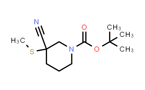 DY849300 | 2980702-03-0 | tert-butyl 3-cyano-3-(methylsulfanyl)piperidine-1-carboxylate
