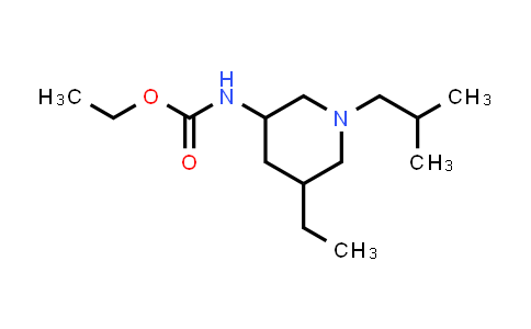 CAS No. 1547330-37-9, ethyl N-[5-ethyl-1-(2-methylpropyl)piperidin-3-yl]carbamate