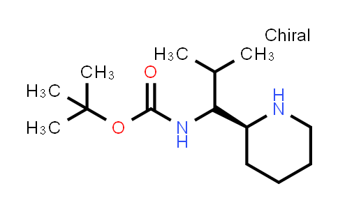 CAS No. 2351700-78-0, tert-butyl N-{2-methyl-1-[(2S)-piperidin-2-yl]propyl}carbamate