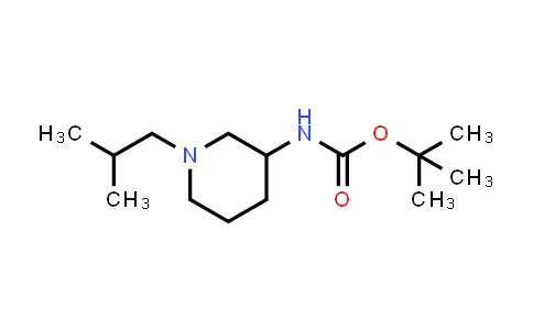 CAS No. 1283360-30-4, tert-butyl N-[1-(2-methylpropyl)piperidin-3-yl]carbamate