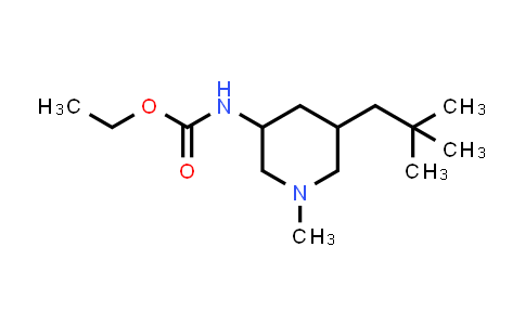 CAS No. 1557482-01-5, ethyl N-[5-(2,2-dimethylpropyl)-1-methylpiperidin-3-yl]carbamate