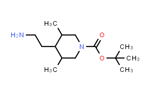 CAS No. 1785169-18-7, tert-butyl 4-(2-aminoethyl)-3,5-dimethylpiperidine-1-carboxylate