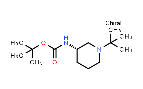 CAS No. 1395408-43-1, tert-butyl N-[(3S)-1-tert-butylpiperidin-3-yl]carbamate