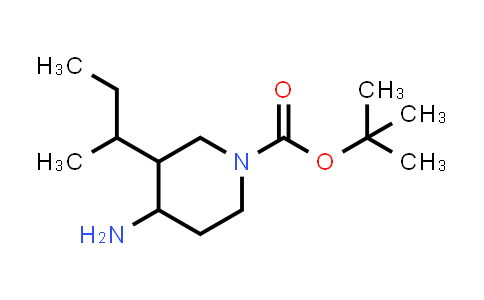 CAS No. 2920396-56-9, tert-butyl 4-amino-3-sec-butyl-piperidine-1-carboxylate