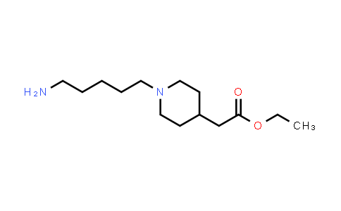 CAS No. 2990233-15-1, ethyl 2-[1-(5-aminopentyl)piperidin-4-yl]acetate