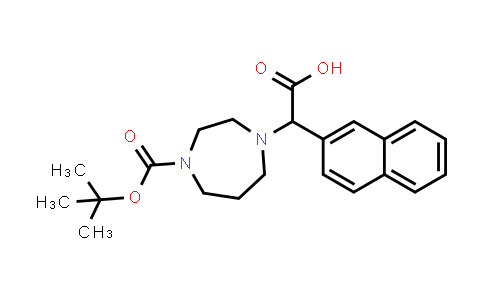 885275-74-1 | 2-(4-tert-butoxycarbonyl-1,4-diazepan-1-yl)-2-(2-naphthyl)acetic acid