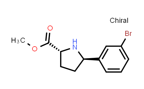 2639622-88-9 | methyl (2R,5R)-5-(3-bromophenyl)pyrrolidine-2-carboxylate