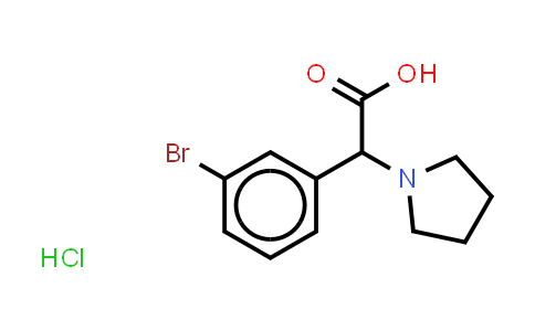 1354949-85-1 | 2-(3-bromophenyl)-2-pyrrolidin-1-yl-acetic acid;hydrochloride